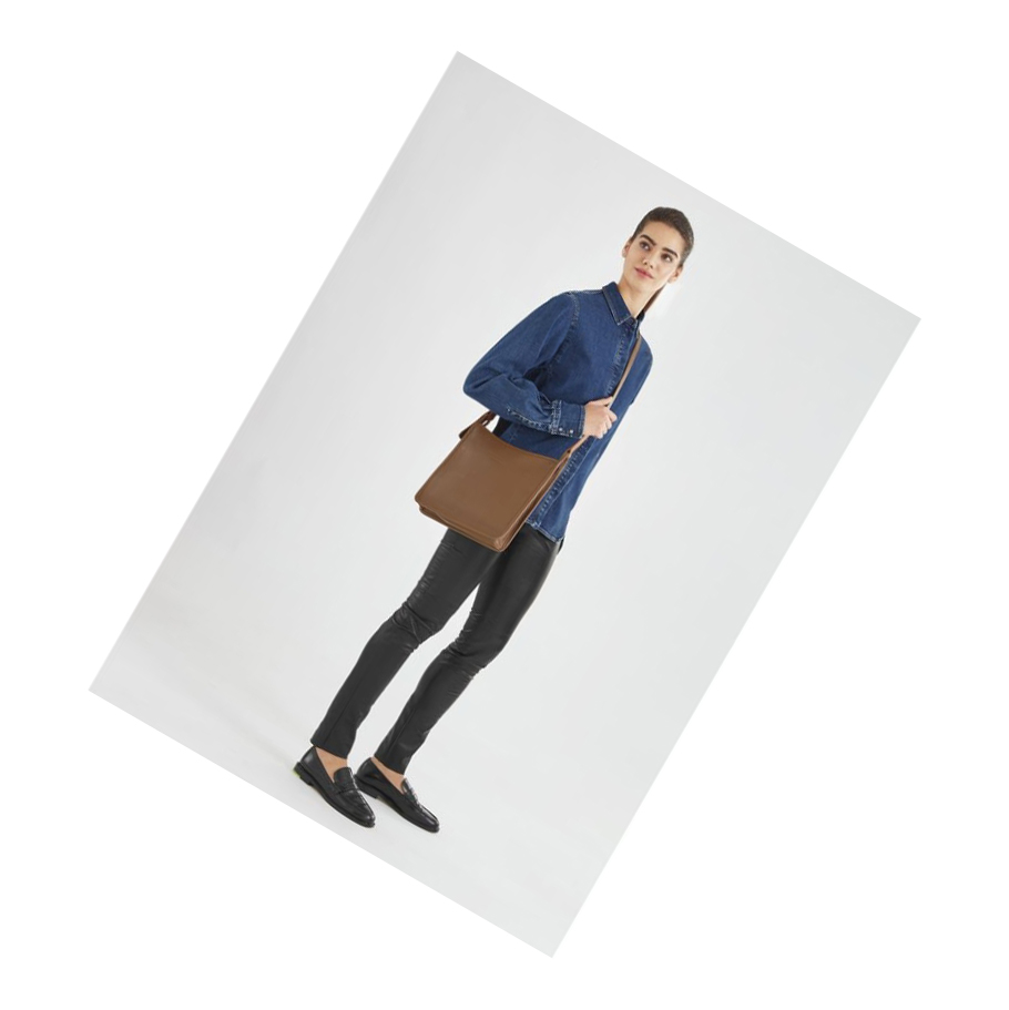 Longchamp Le Foulonné L Crossbodytassen Dames Bruin | NL-LV06742