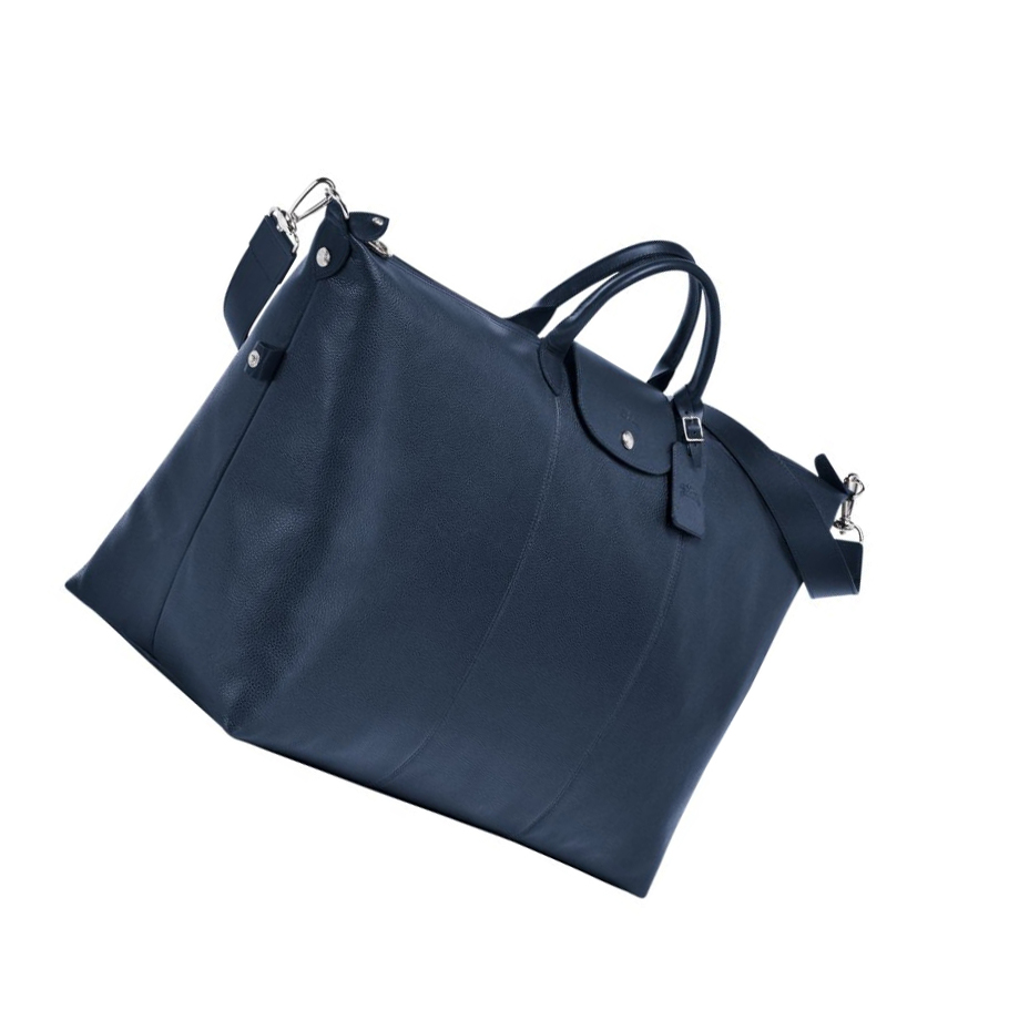 Longchamp Le Foulonné L Reistas Dames Donkerblauw | NL-LJ61045
