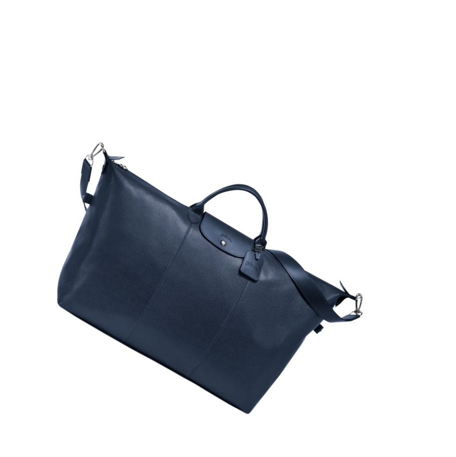 Longchamp Le Foulonné L Reistas Dames Donkerblauw | NL-LJ61045