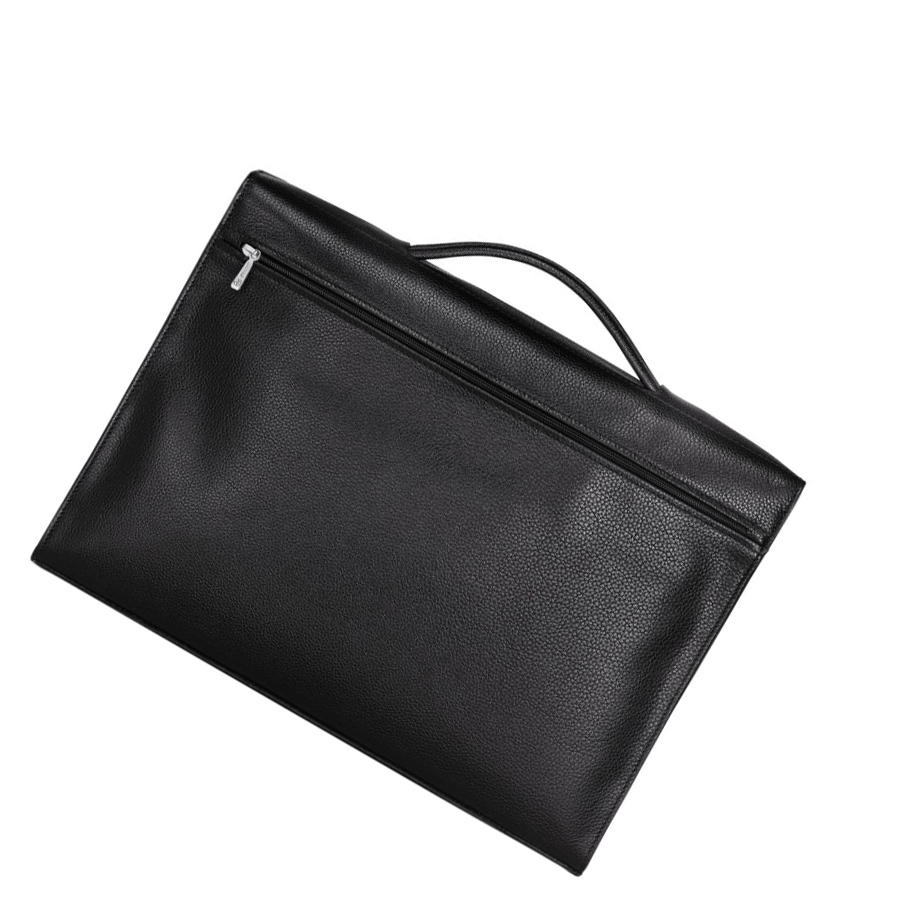 Longchamp Le Foulonné M Aktetas Dames Zwart | NL-UG48017