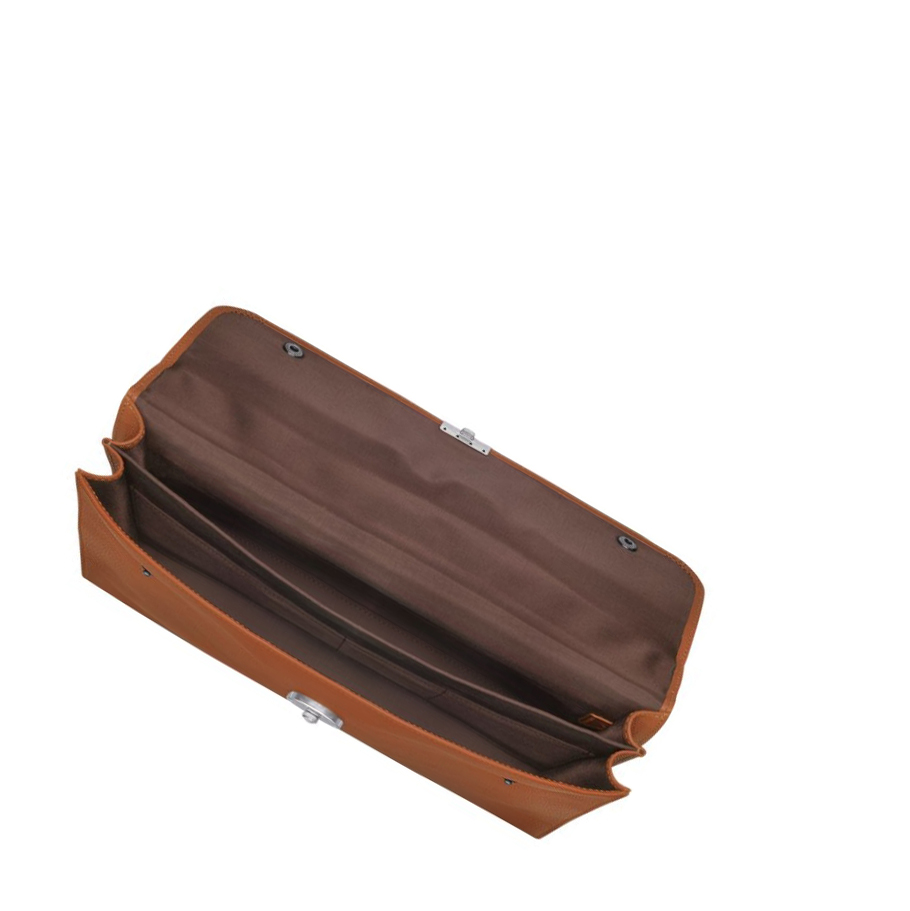 Longchamp Le Foulonné M Aktetas Heren Bruin | NL-OZ04128
