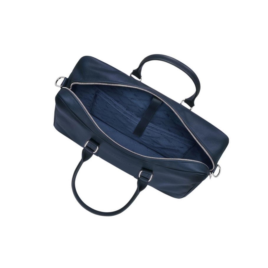 Longchamp Le Foulonné M Aktetas Heren Donkerblauw | NL-IM75418