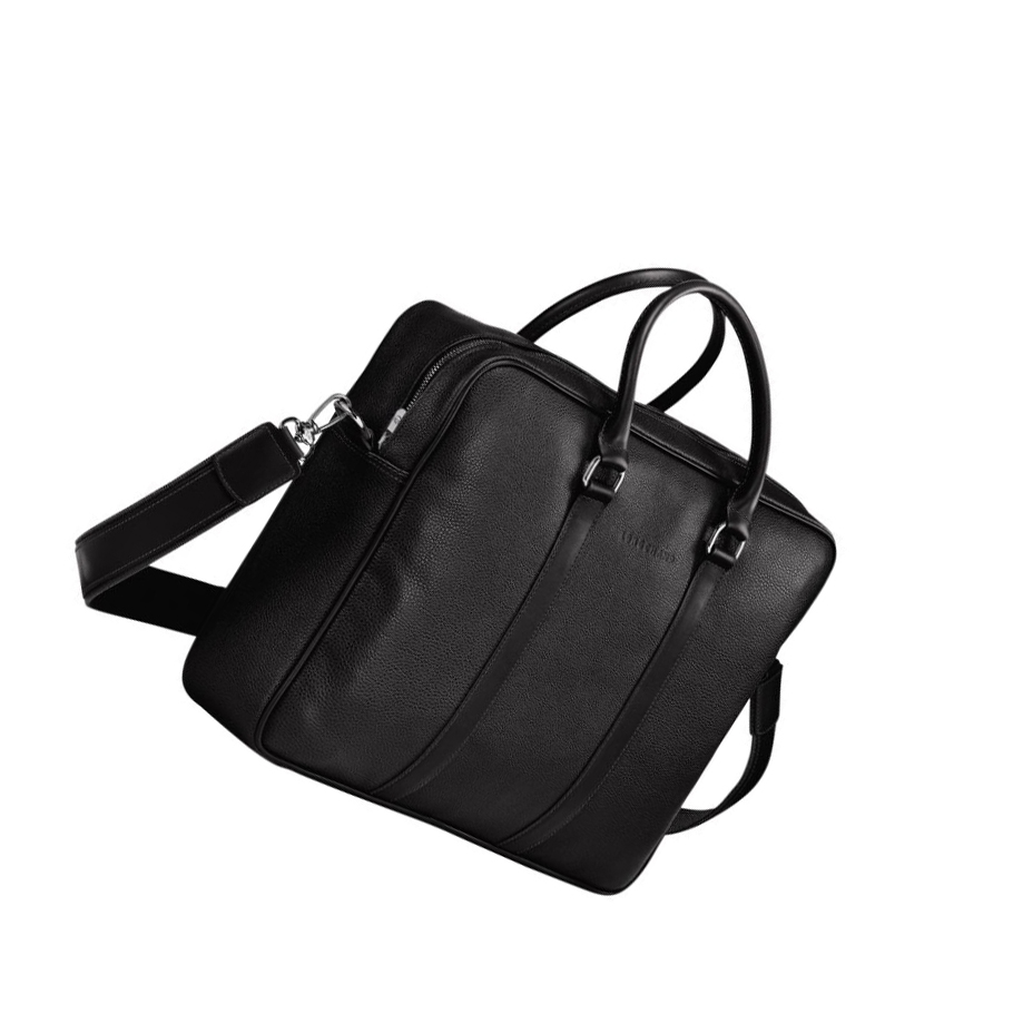Longchamp Le Foulonné M Aktetas Heren Zwart | NL-HJ24675
