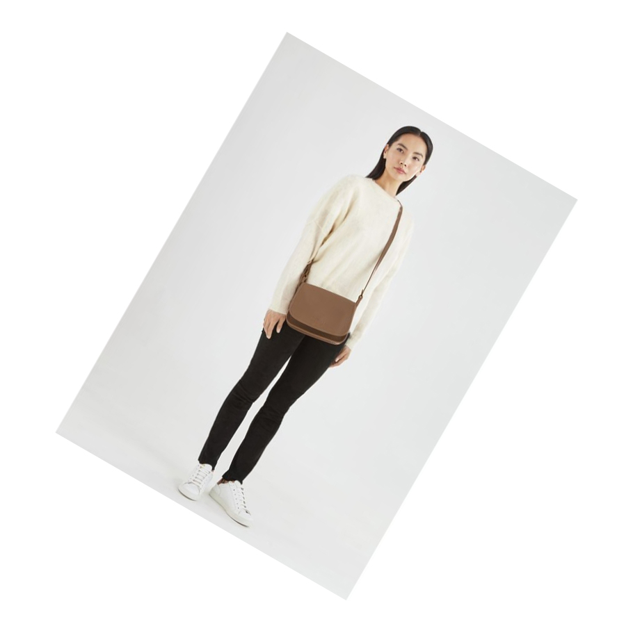 Longchamp Le Foulonné M Crossbodytassen Dames Bruin | NL-EG39140