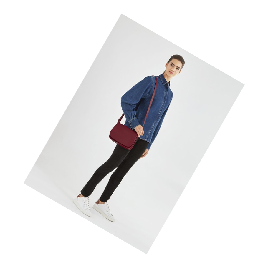 Longchamp Le Foulonné M Crossbodytassen Dames Rood | NL-VS07168