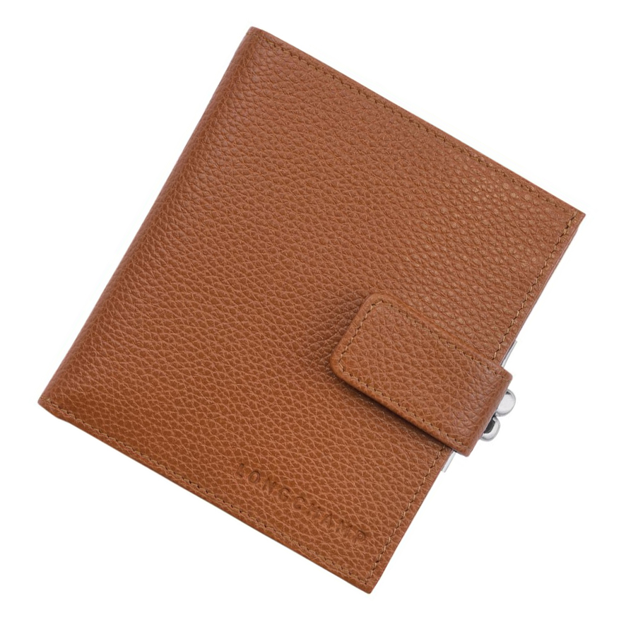 Longchamp Le Foulonné Portefeuille Dames Bruin | NL-GH38059