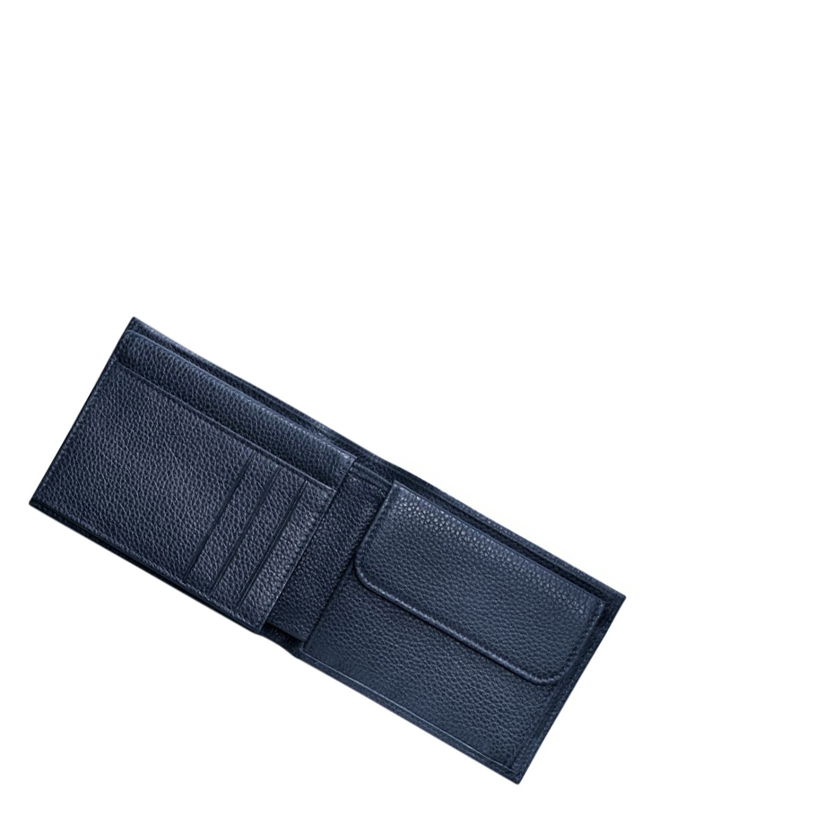 Longchamp Le Foulonné Portefeuille Dames Donkerblauw | NL-LY76809
