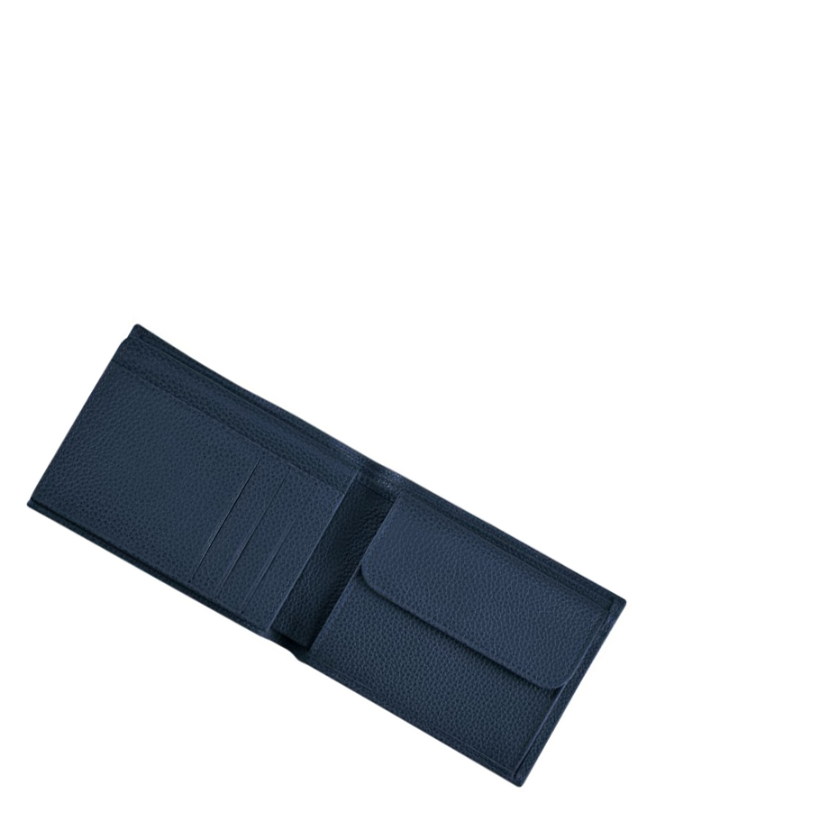 Longchamp Le Foulonné Portefeuille Dames Donkerblauw | NL-LY76809