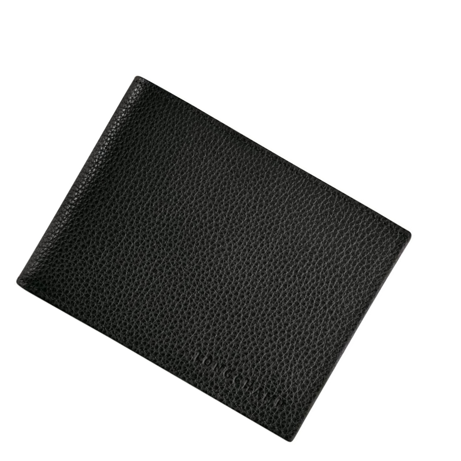 Longchamp Le Foulonné Portefeuille Heren Zwart | NL-IY83971
