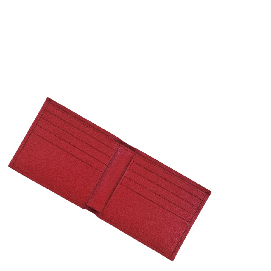 Longchamp Le Foulonné Portefeuille Heren Rood | NL-KP52673