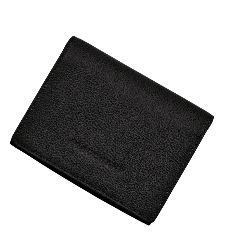 Longchamp Le Foulonné Portefeuille Heren Zwart | NL-LN40352