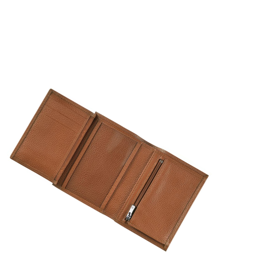 Longchamp Le Foulonné Portefeuille Heren Bruin | NL-PY02539