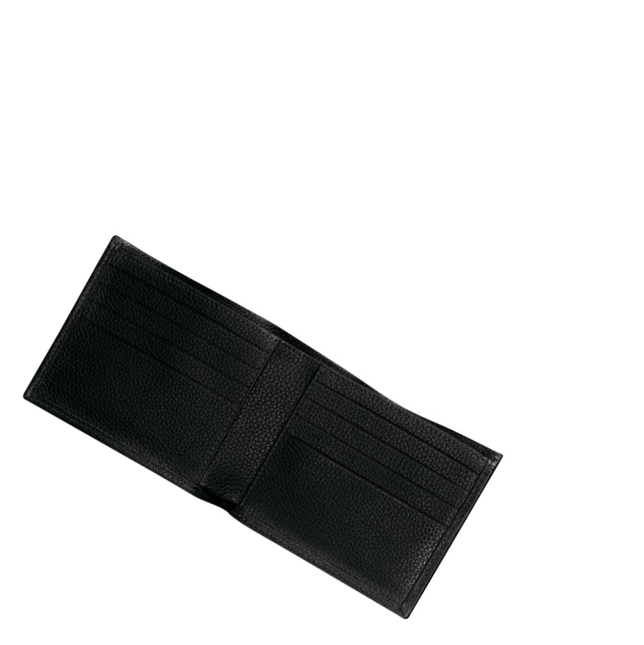 Longchamp Le Foulonné Portefeuille Heren Zwart | NL-RJ08529