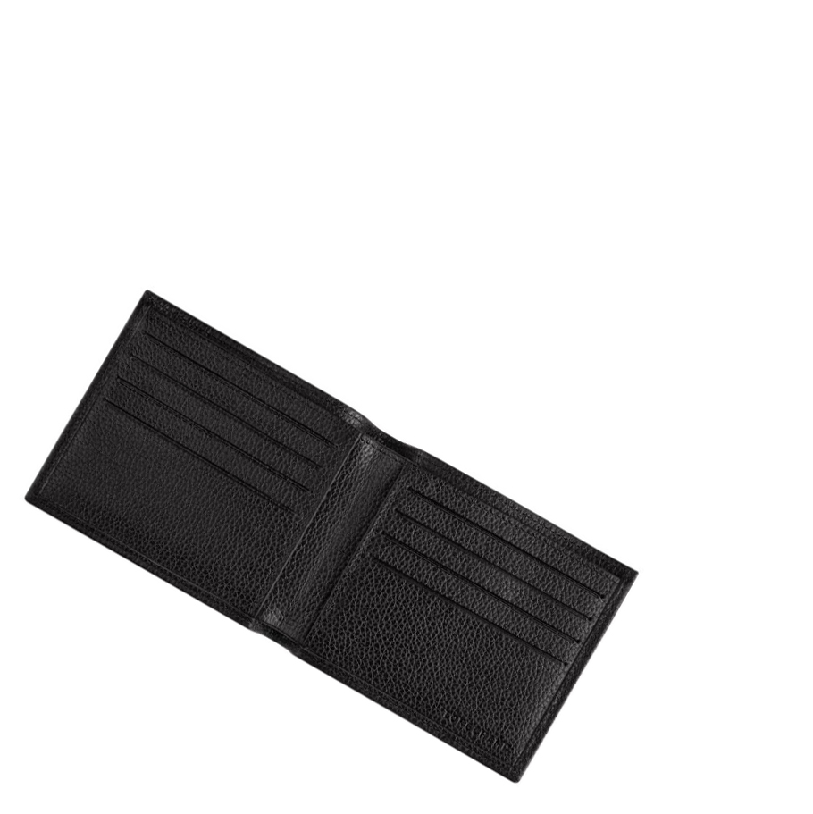 Longchamp Le Foulonné Portefeuille Heren Zwart | NL-RJ08529
