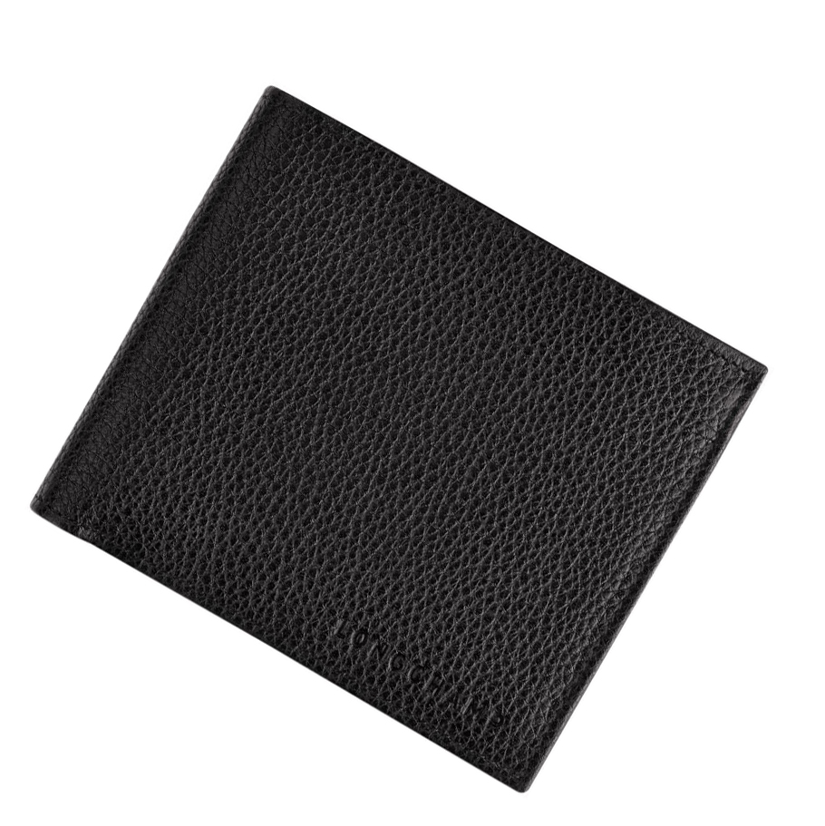 Longchamp Le Foulonné Portefeuille Heren Zwart | NL-RJ08529