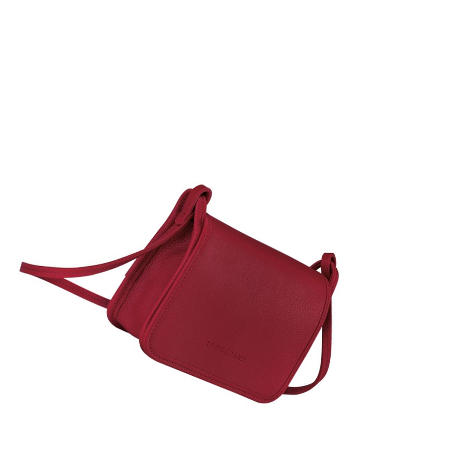Longchamp Le Foulonné Rits Rond Portemonnee Dames Rood | NL-GT59416