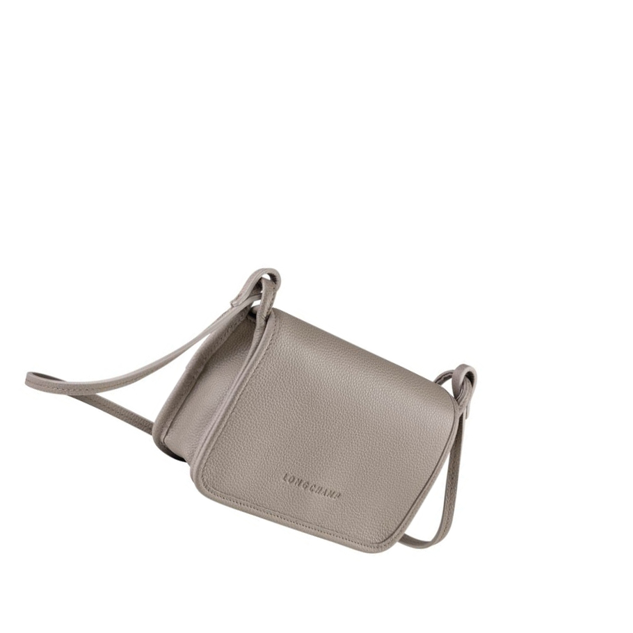 Longchamp Le Foulonné Rits Rond Portemonnee Dames Grijs | NL-JA05386