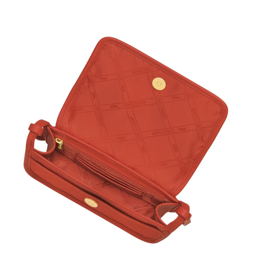 Longchamp Le Foulonné Rits Rond Portemonnee Dames Roze | NL-ZK86209