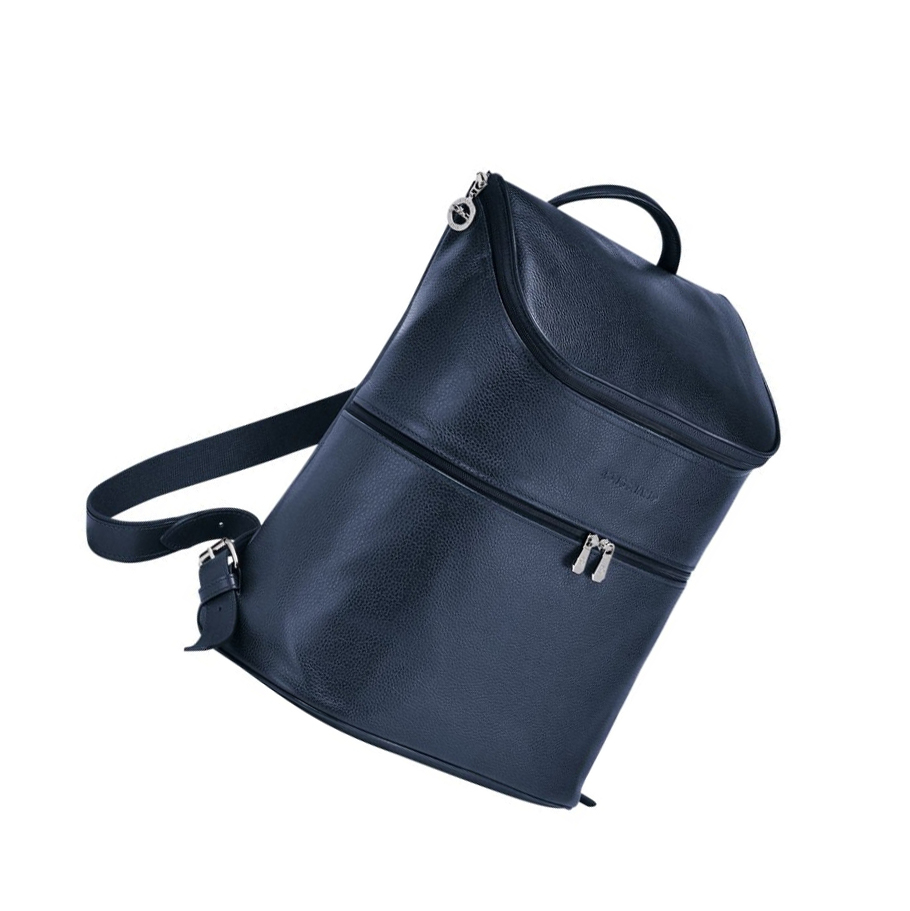 Longchamp Le Foulonné Rugzak Dames Donkerblauw | NL-UP18539