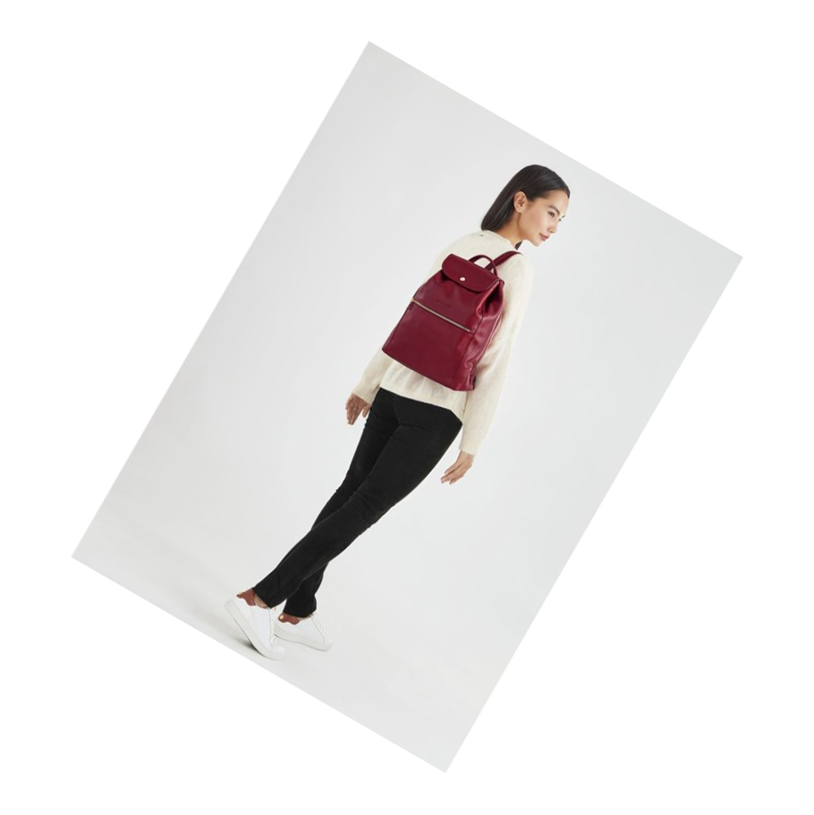 Longchamp Le Foulonné Rugzak Dames Rood | NL-US87936