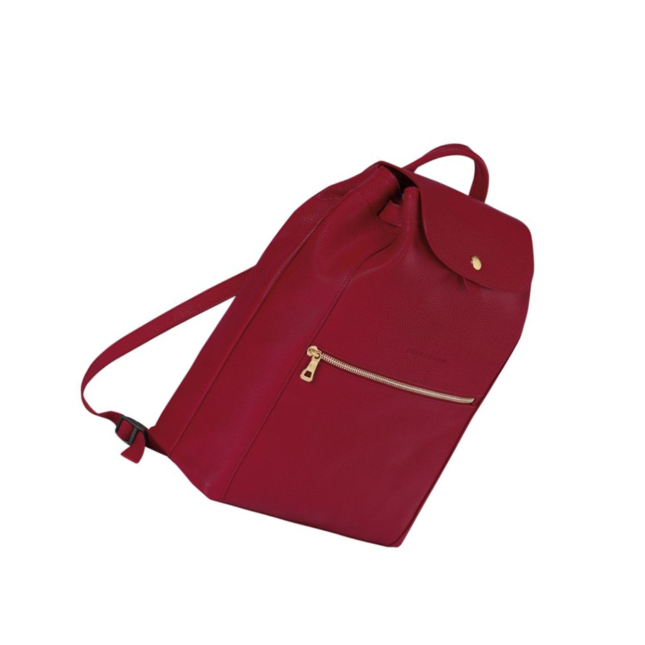 Longchamp Le Foulonné Rugzak Dames Rood | NL-US87936