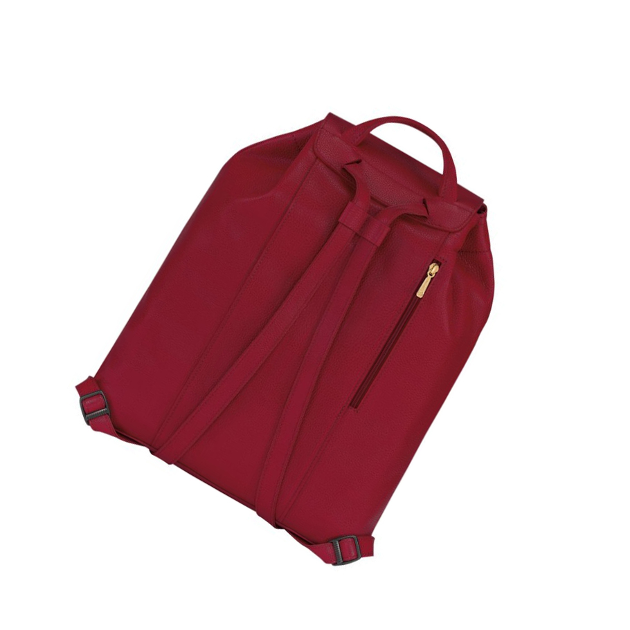 Longchamp Le Foulonné Rugzak Dames Rood | NL-US87936