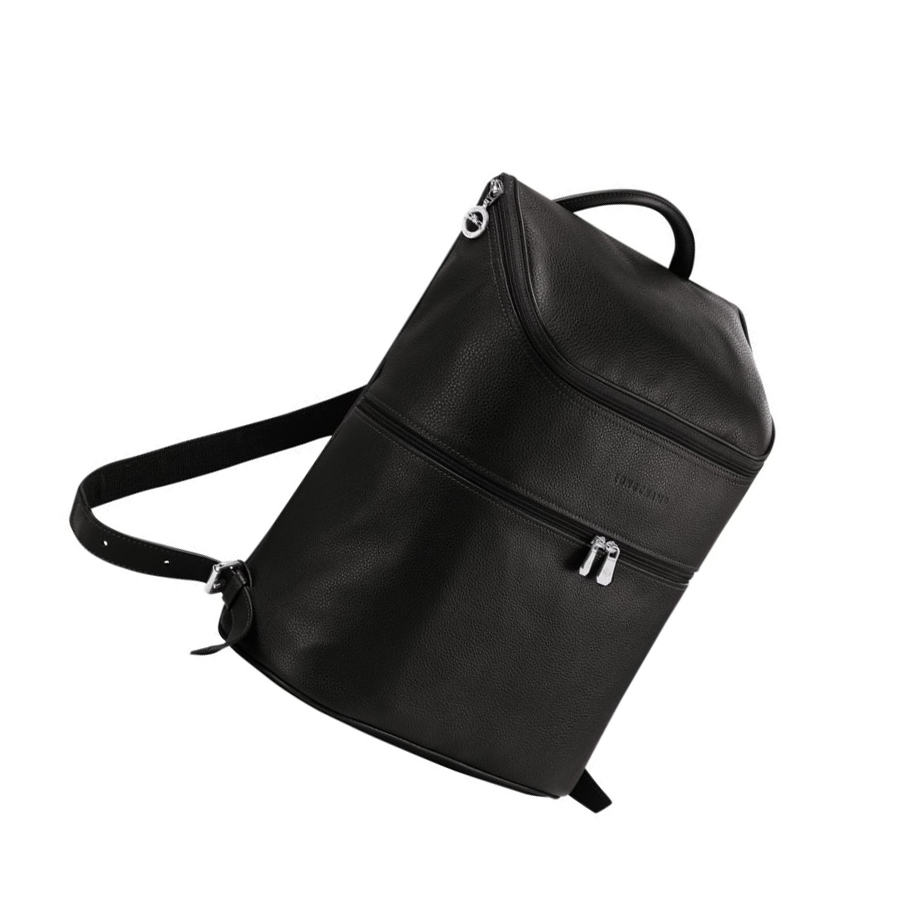 Longchamp Le Foulonné Rugzak Dames Zwart | NL-JW31279