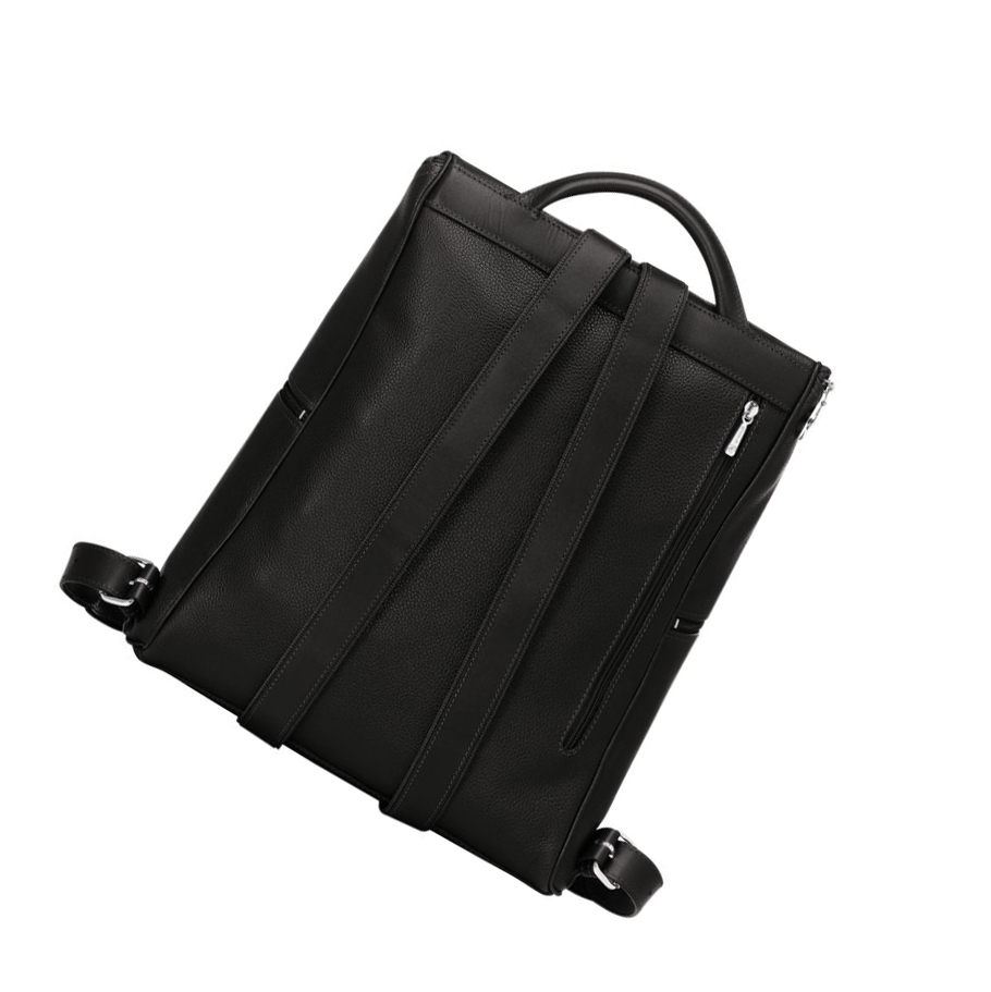 Longchamp Le Foulonné Rugzak Dames Zwart | NL-JW31279