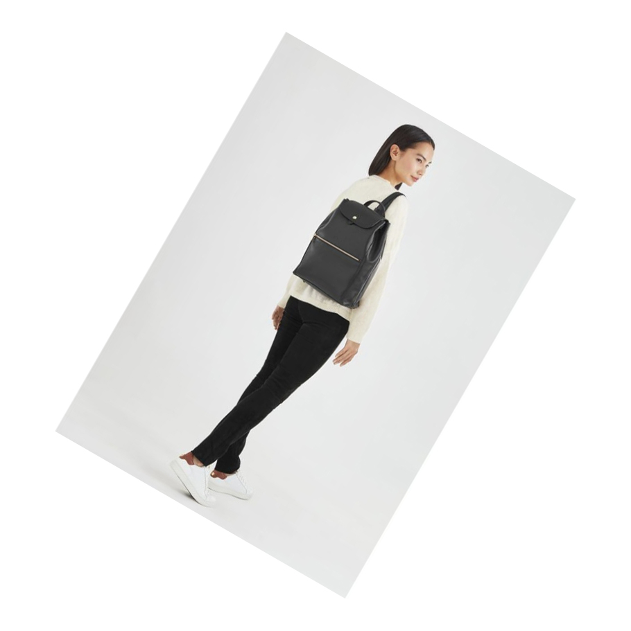 Longchamp Le Foulonné Rugzak Dames Zwart | NL-PM34190