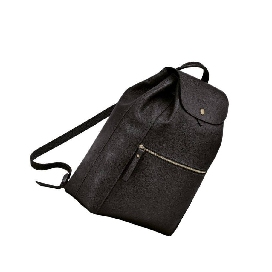 Longchamp Le Foulonné Rugzak Dames Zwart | NL-PM34190