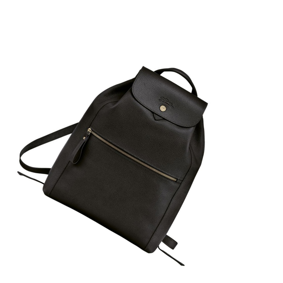 Longchamp Le Foulonné Rugzak Dames Zwart | NL-PM34190