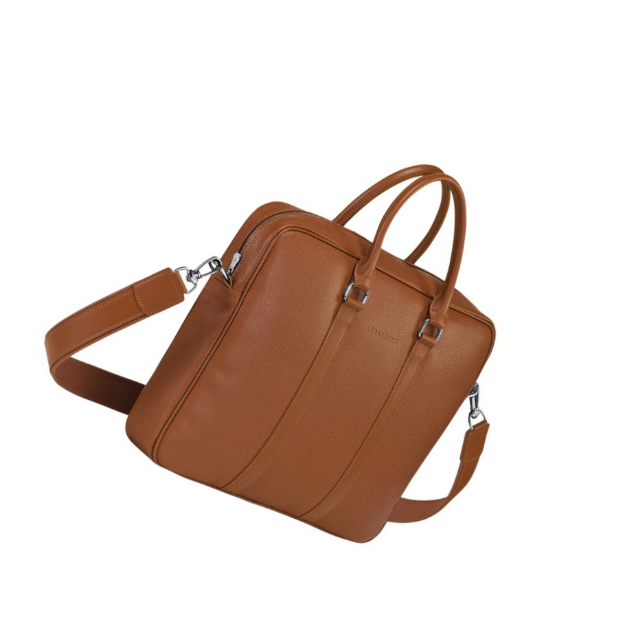 Longchamp Le Foulonné S Aktetas Dames Bruin | NL-OW83762