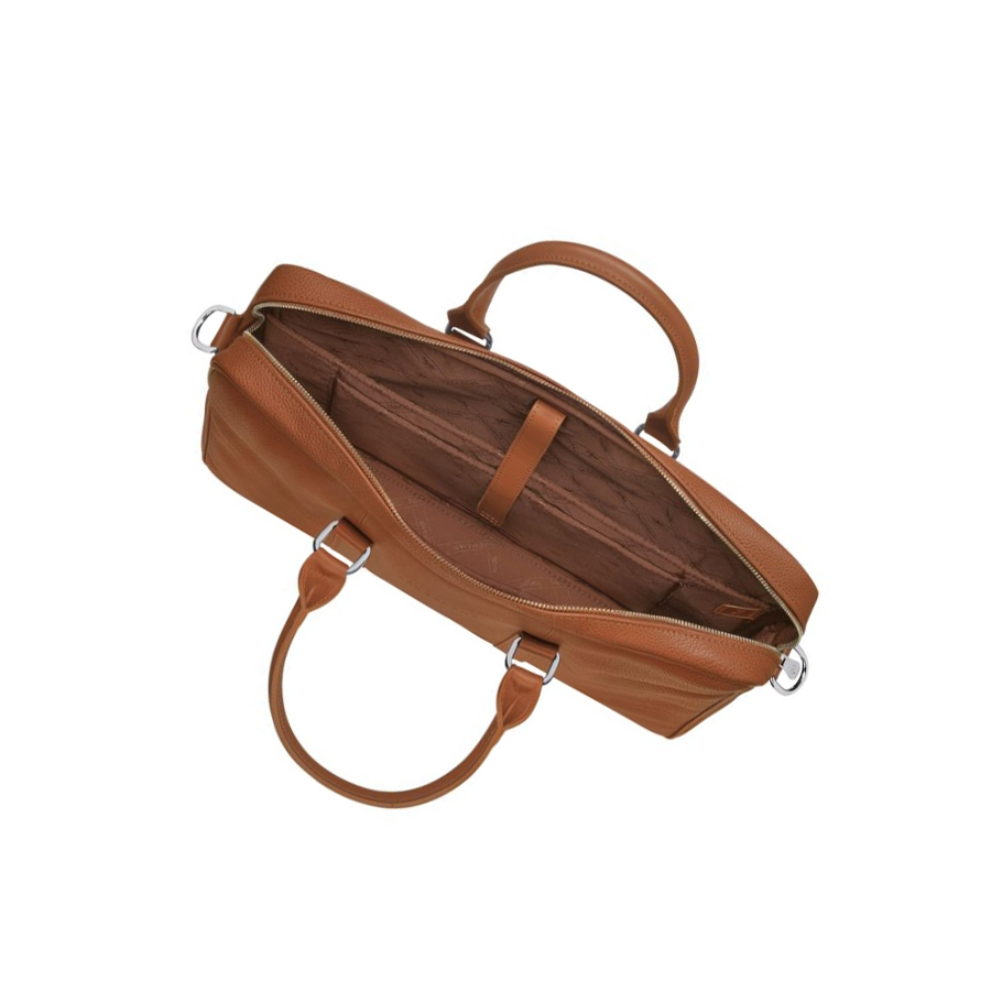 Longchamp Le Foulonné S Aktetas Dames Bruin | NL-OW83762