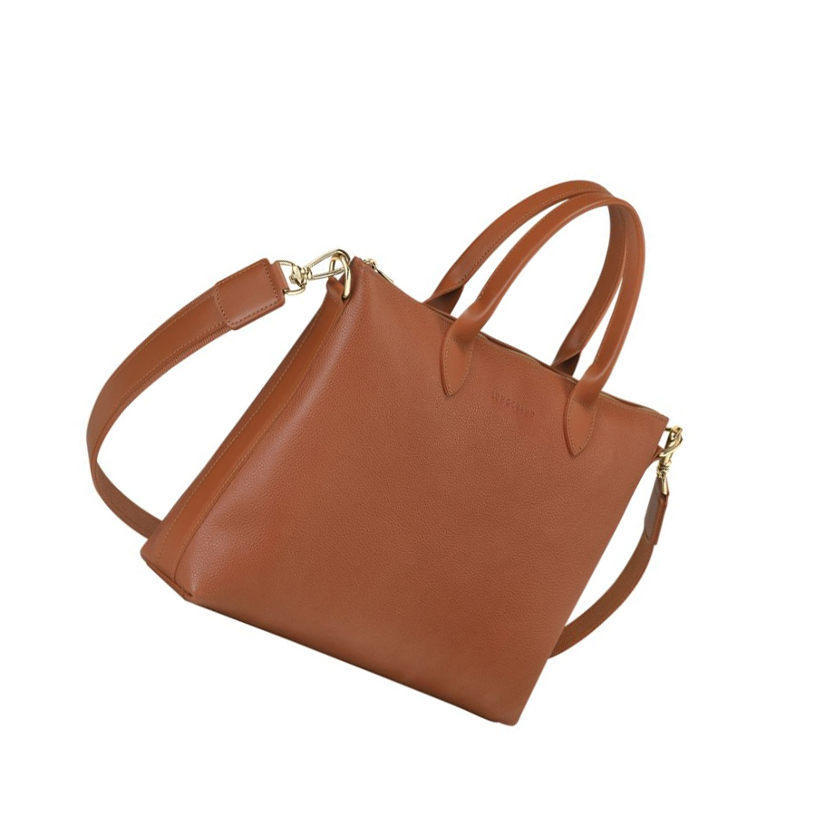Longchamp Le Foulonné S Aktetas Dames Bruin | NL-XN36428