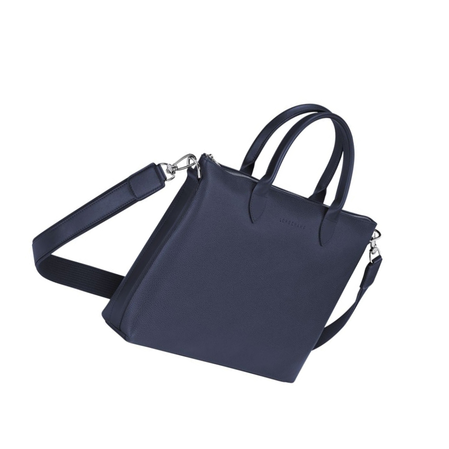 Longchamp Le Foulonné S Aktetas Dames Donkerblauw | NL-BK16973