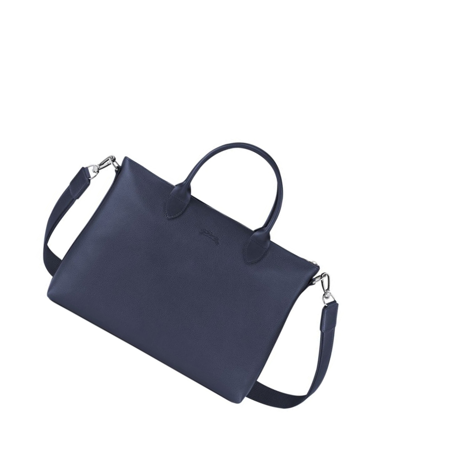Longchamp Le Foulonné S Aktetas Dames Donkerblauw | NL-BK16973
