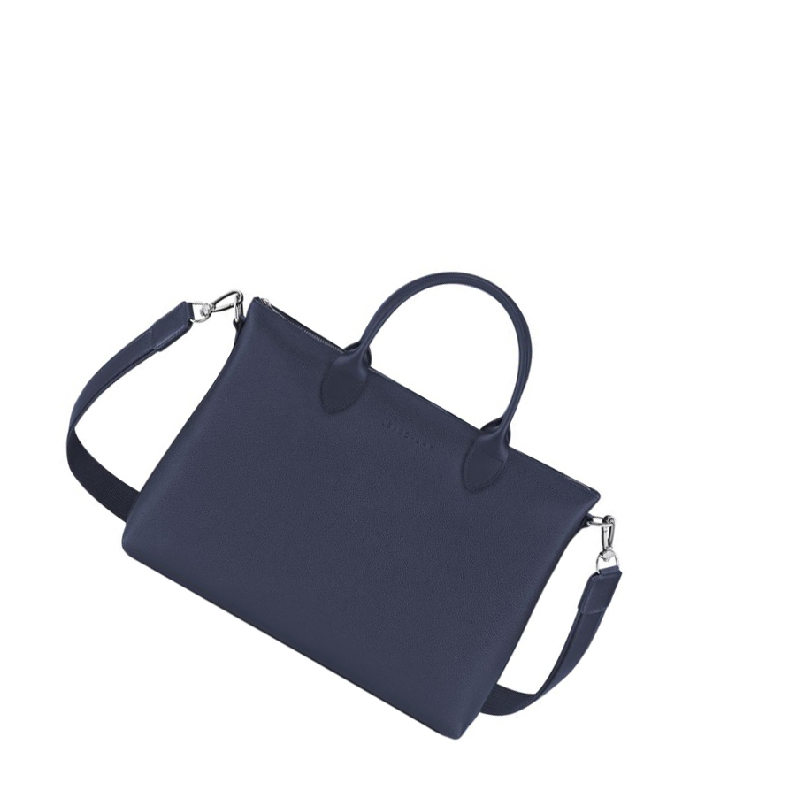 Longchamp Le Foulonné S Aktetas Dames Donkerblauw | NL-BK16973