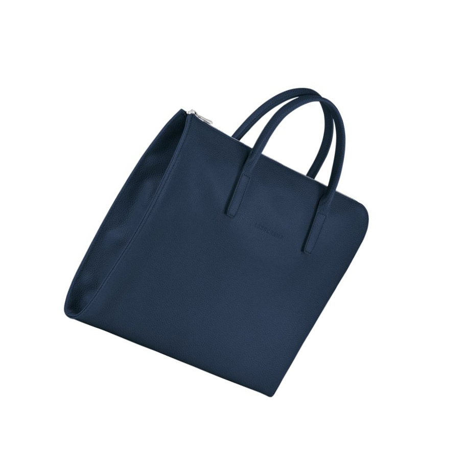 Longchamp Le Foulonné S Aktetas Dames Donkerblauw | NL-WX52603