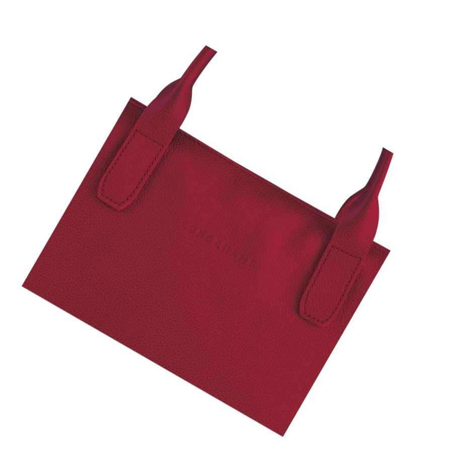 Longchamp Le Foulonné S Aktetas Dames Rood | NL-KJ98140