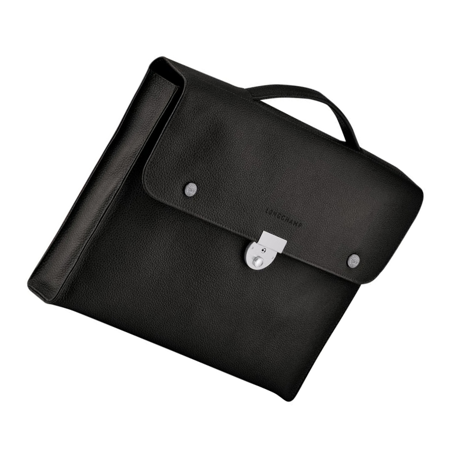 Longchamp Le Foulonné S Aktetas Dames Zwart | NL-LV34561