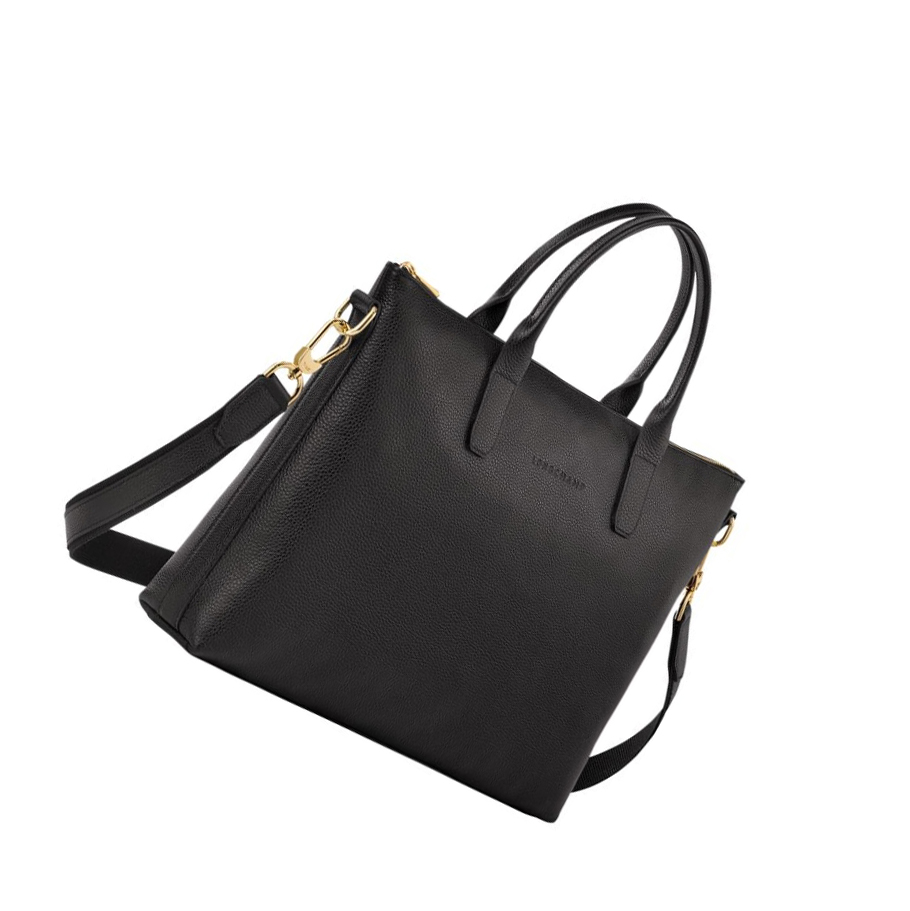 Longchamp Le Foulonné S Aktetas Dames Zwart | NL-MI27430