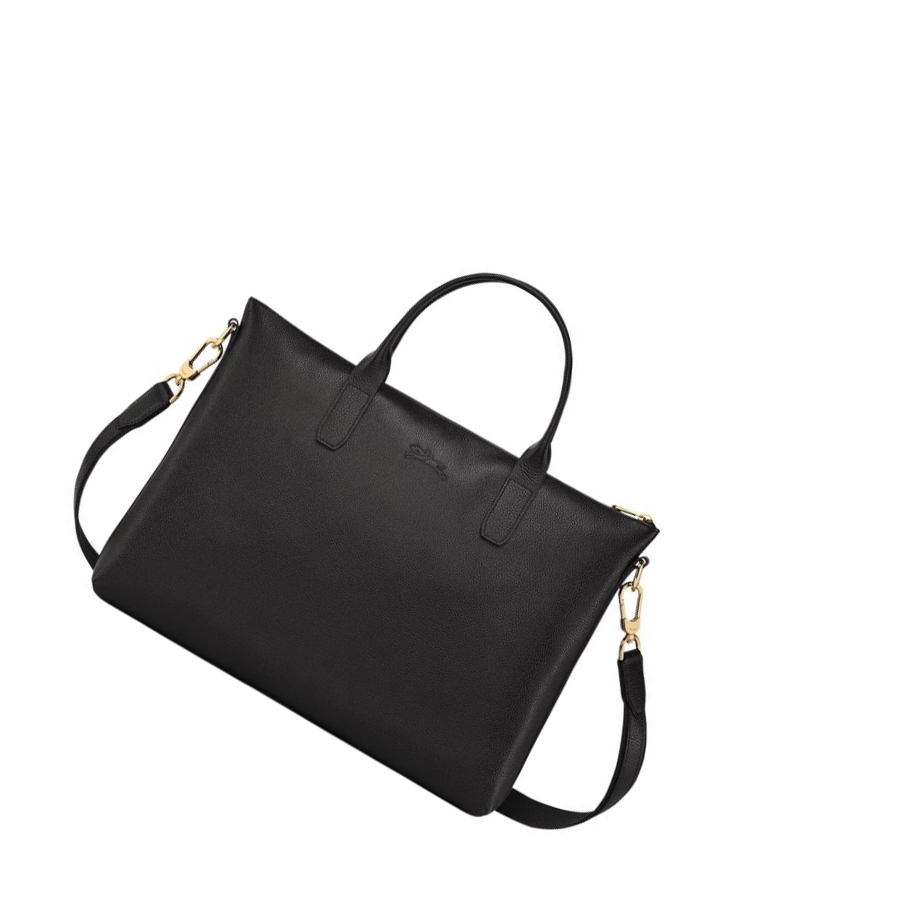 Longchamp Le Foulonné S Aktetas Dames Zwart | NL-MI27430