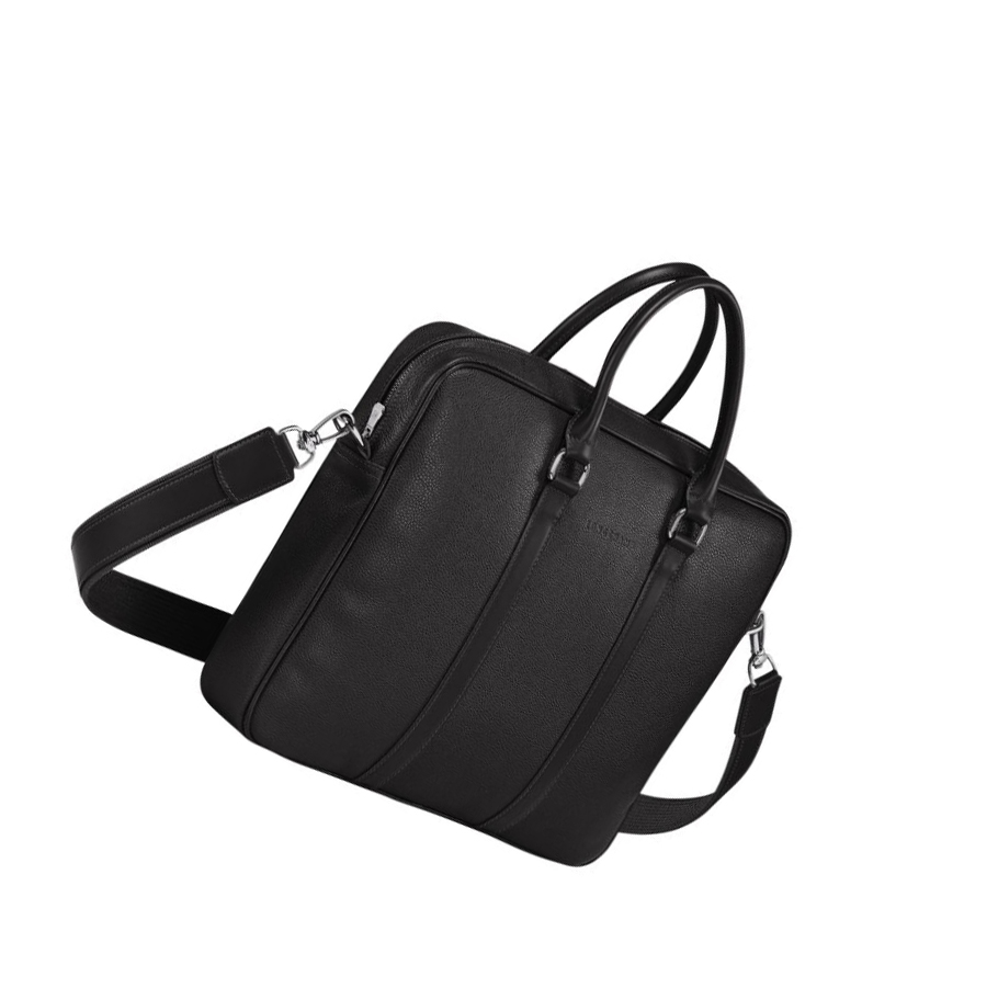 Longchamp Le Foulonné S Aktetas Dames Zwart | NL-MI39068