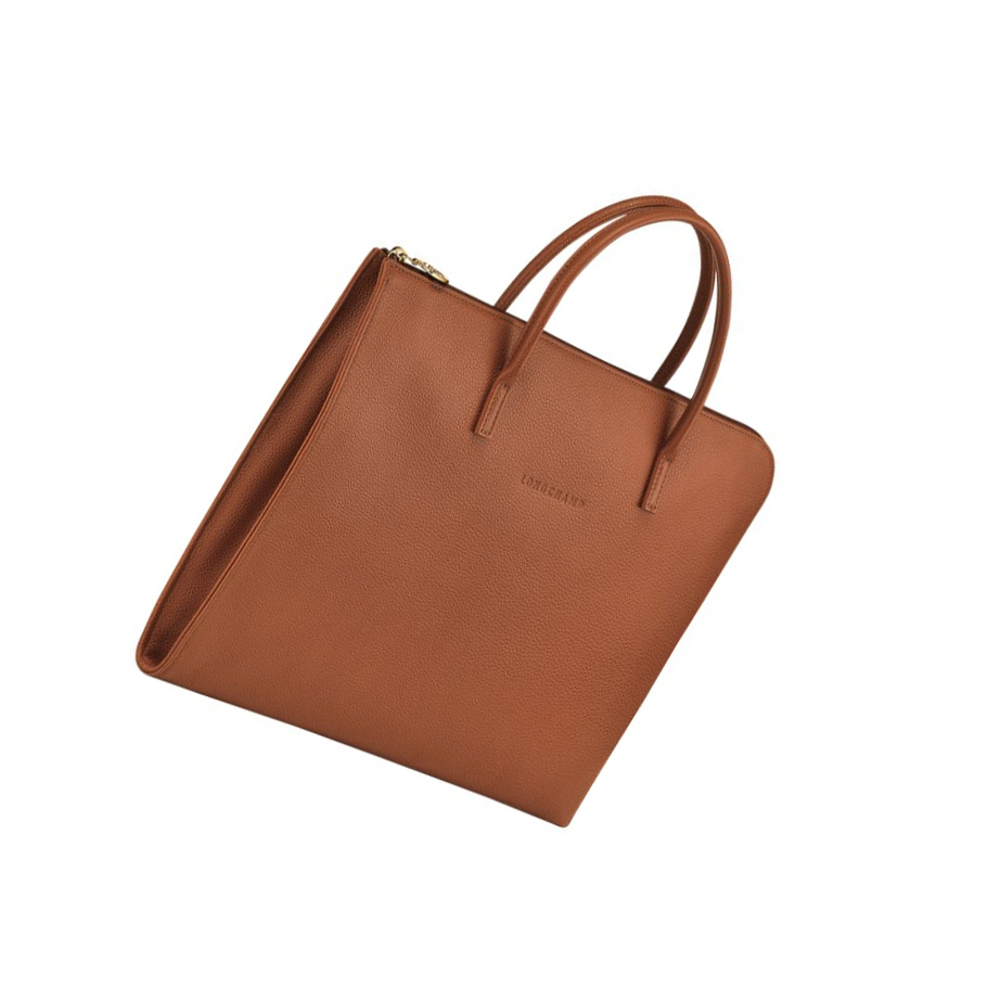 Longchamp Le Foulonné S Aktetas Heren Bruin | NL-IA38621
