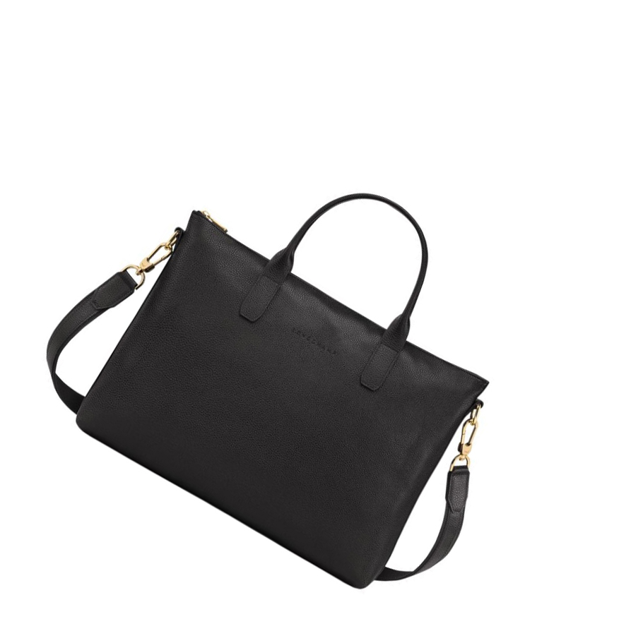 Longchamp Le Foulonné S Aktetas Heren Zwart | NL-AN70935