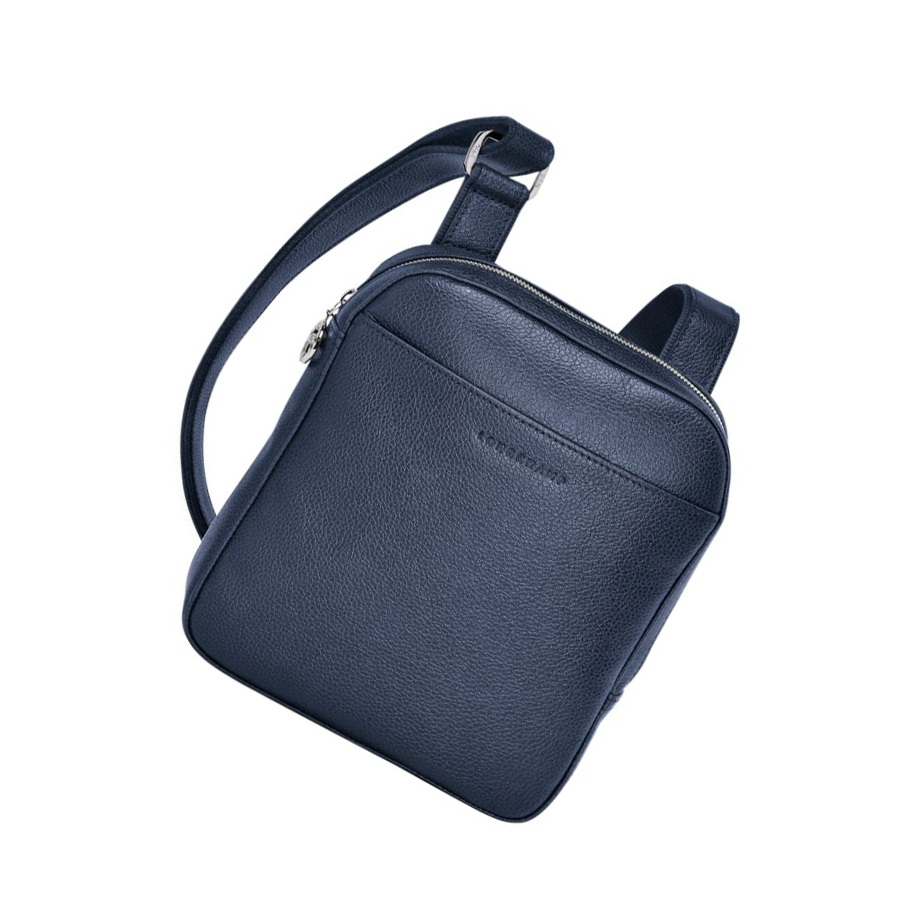 Longchamp Le Foulonné S Crossbodytassen Heren Donkerblauw | NL-QK93508