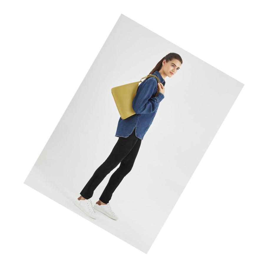 Longchamp Le Foulonné Schoudertassen Dames Geel | NL-AU68105