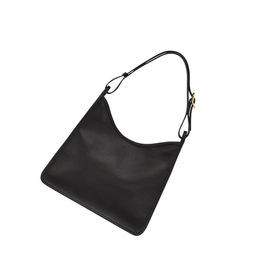 Longchamp Le Foulonné Schoudertassen Dames Zwart | NL-BZ19572
