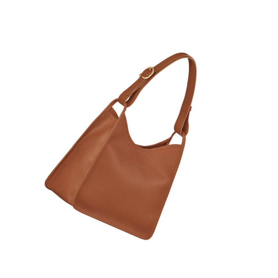 Longchamp Le Foulonné Schoudertassen Dames Bruin | NL-BZ52176