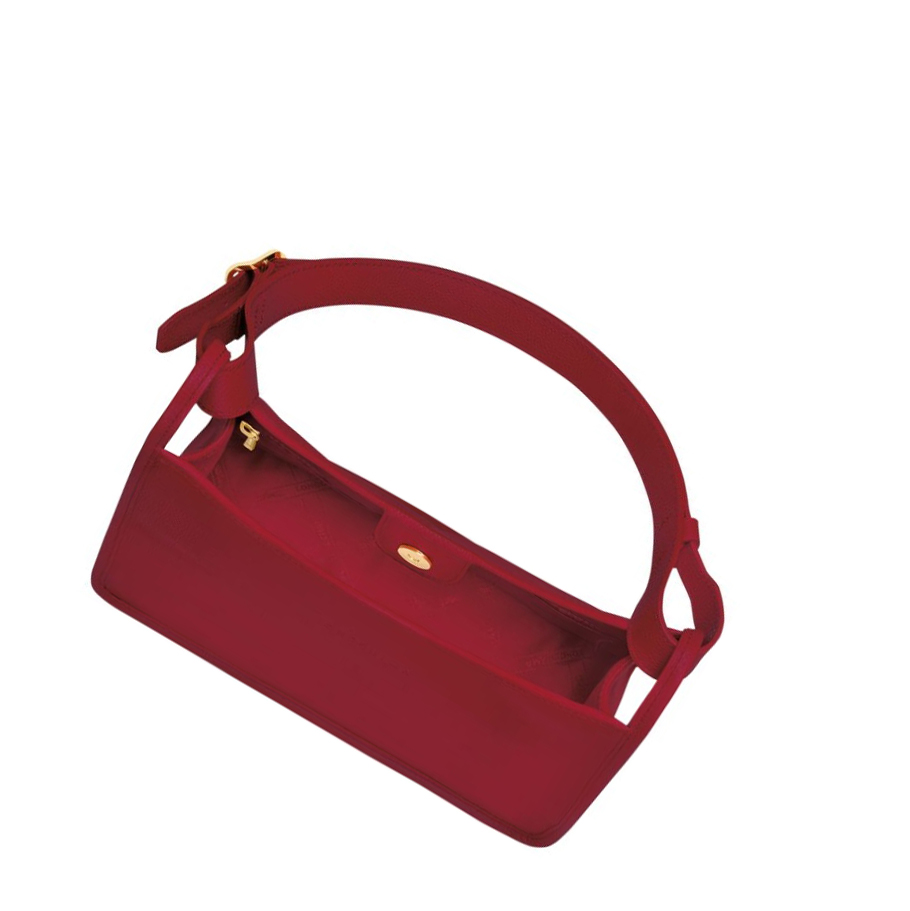 Longchamp Le Foulonné Schoudertassen Dames Rood | NL-CK31629